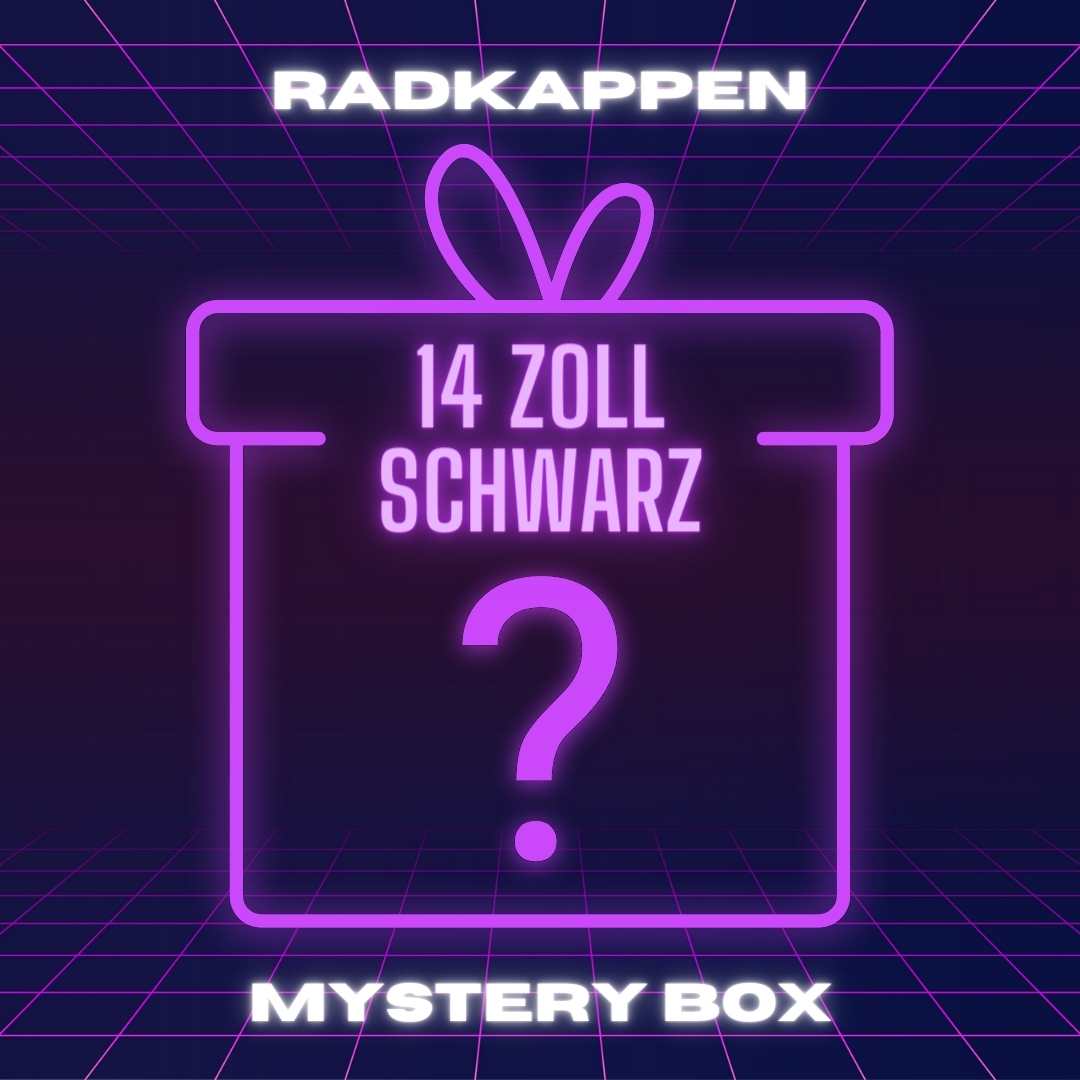 MYSTERY Radkappensatz 14 Zoll schwarz - Kaufe zwei bekomme drei!
