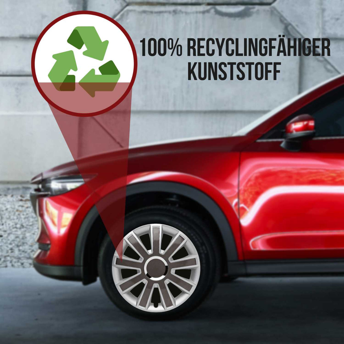 Albrecht Flash Radkappen – 14–16 Zoll, 4er-Set