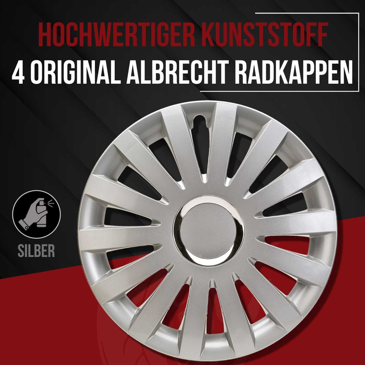 Albrecht Sail Radkappen – 13–17 Zoll, 4er-Set