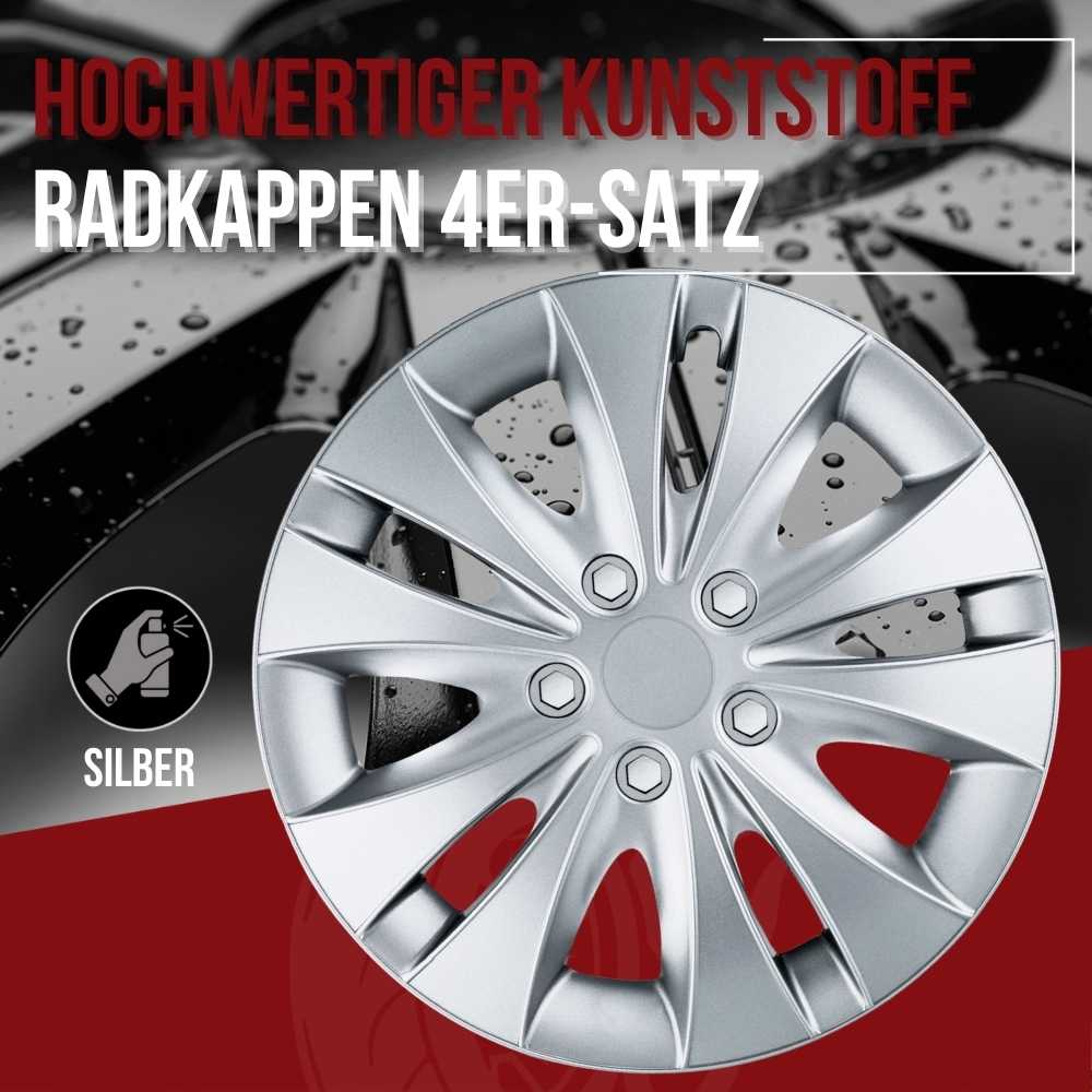 Albrecht Storm Radkappen – 13–16 Zoll, 4er-Set