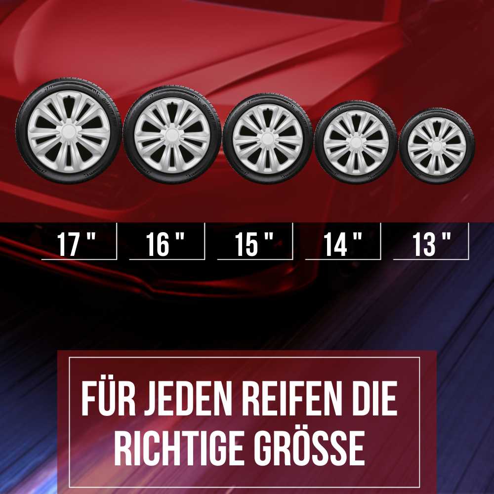 Albrecht Terra Radkappen – 13–16 Zoll, 4er-Set