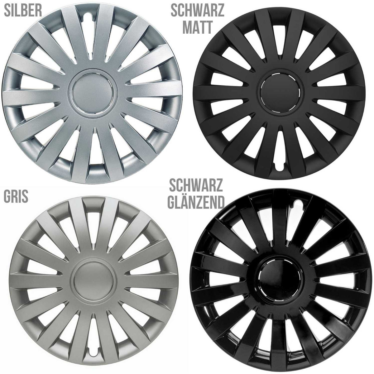 Albrecht Wind Radkappen – 13–17 Zoll, 4er-Set