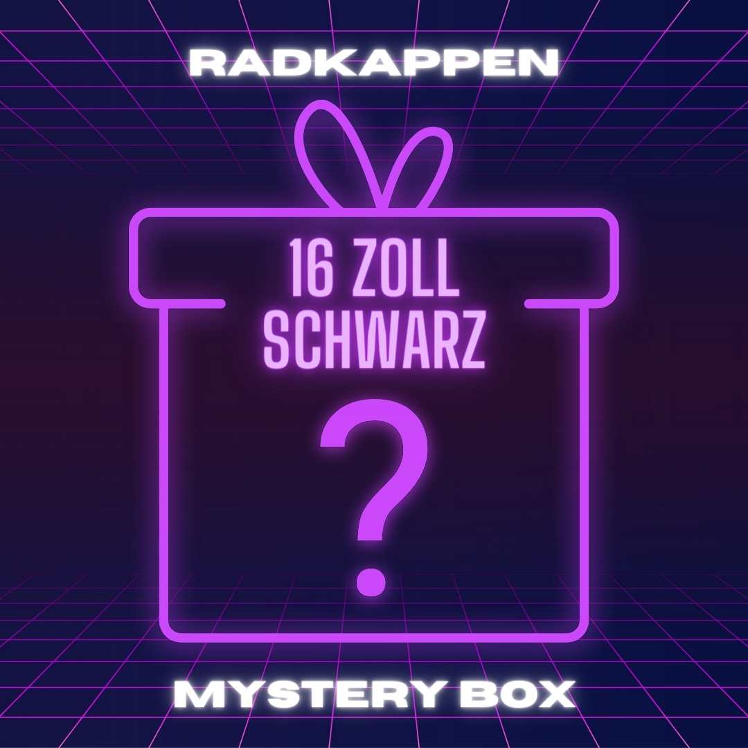 MYSTERY Radkappensatz 16 Zoll schwarz - Kaufe zwei bekomme drei!