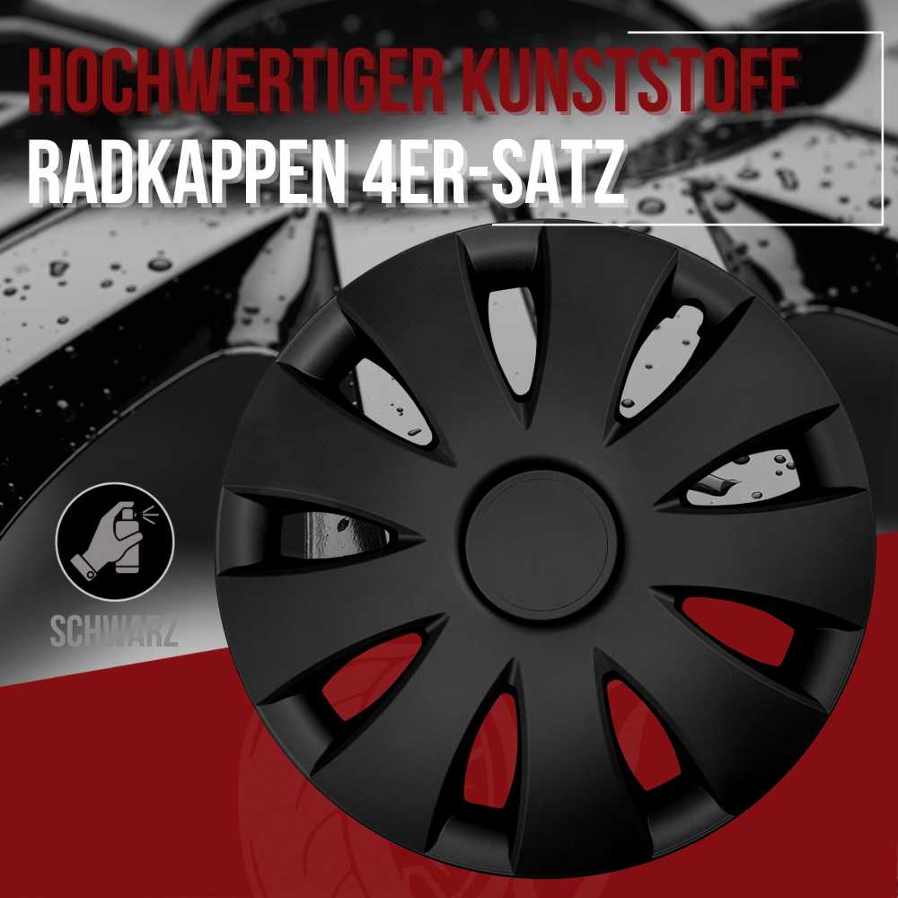 Albrecht Aura Radkappen – 13–16 Zoll, 4er-Set