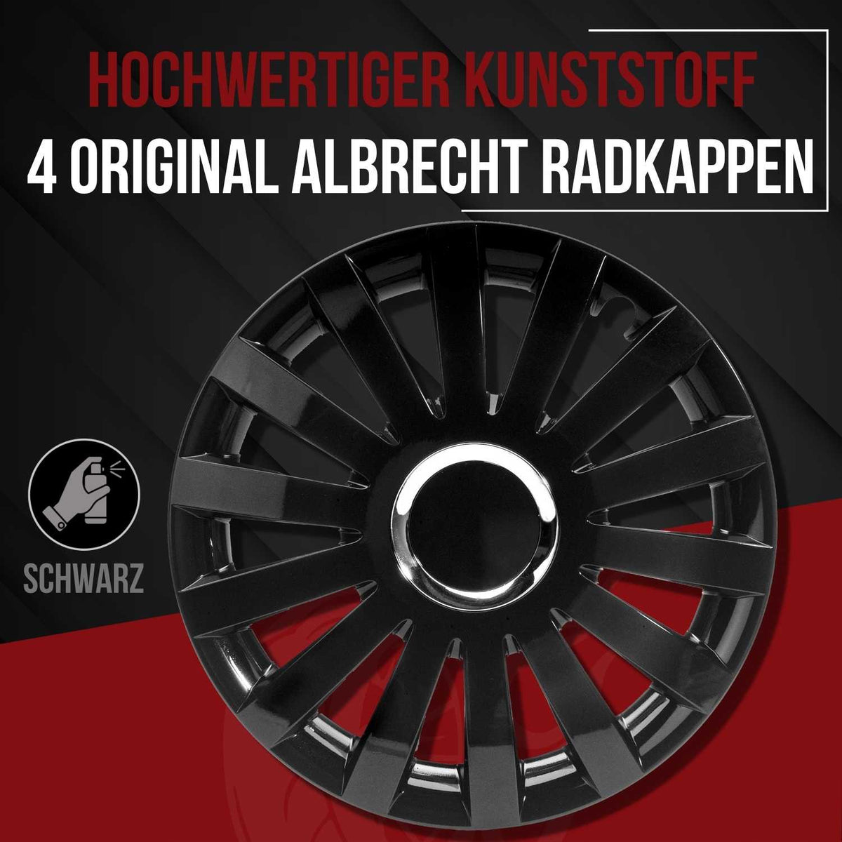 Albrecht Sail Radkappen – 13–17 Zoll, 4er-Set