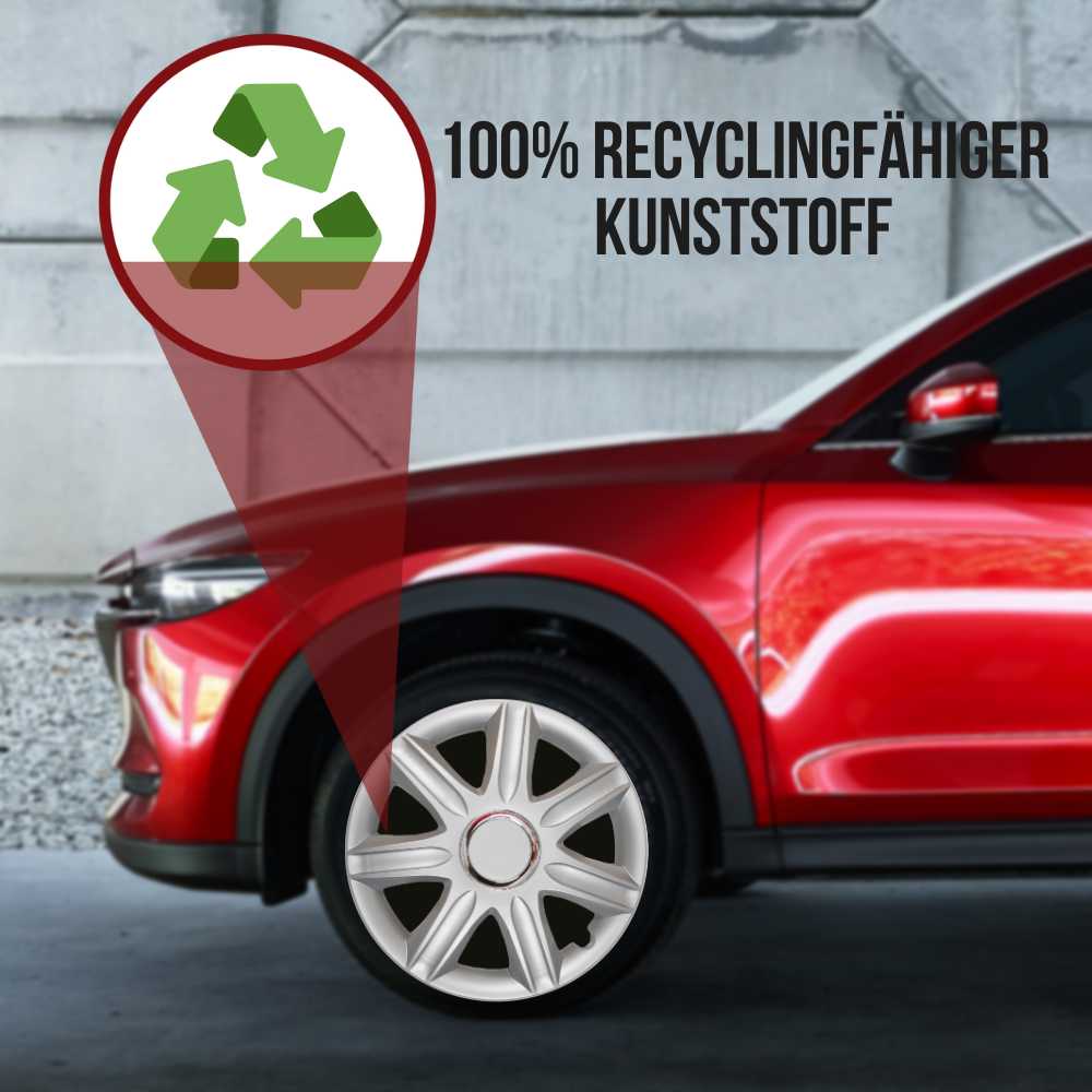 Albrecht Samoa Radkappen – 14–16 Zoll, 4er-Set – Recyclinghinweise