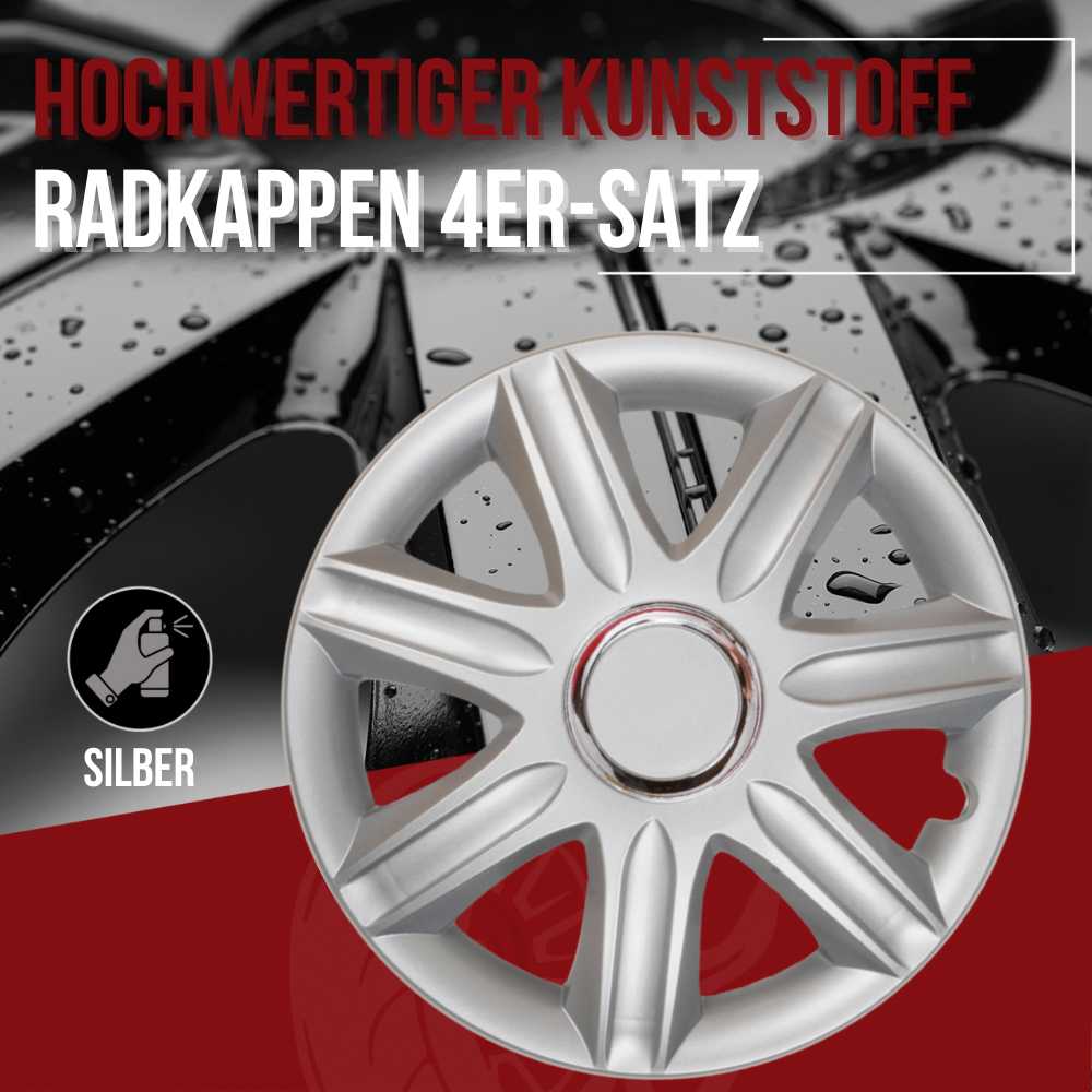 Albrecht Samoa Radkappen – 14–16 Zoll, 4er-Set