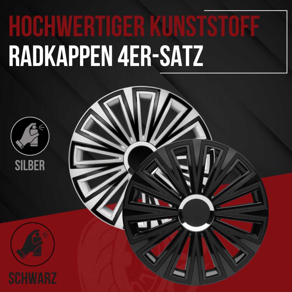 Albrecht Sunset Radkappen – 14–16 Zoll, 4er-Set
