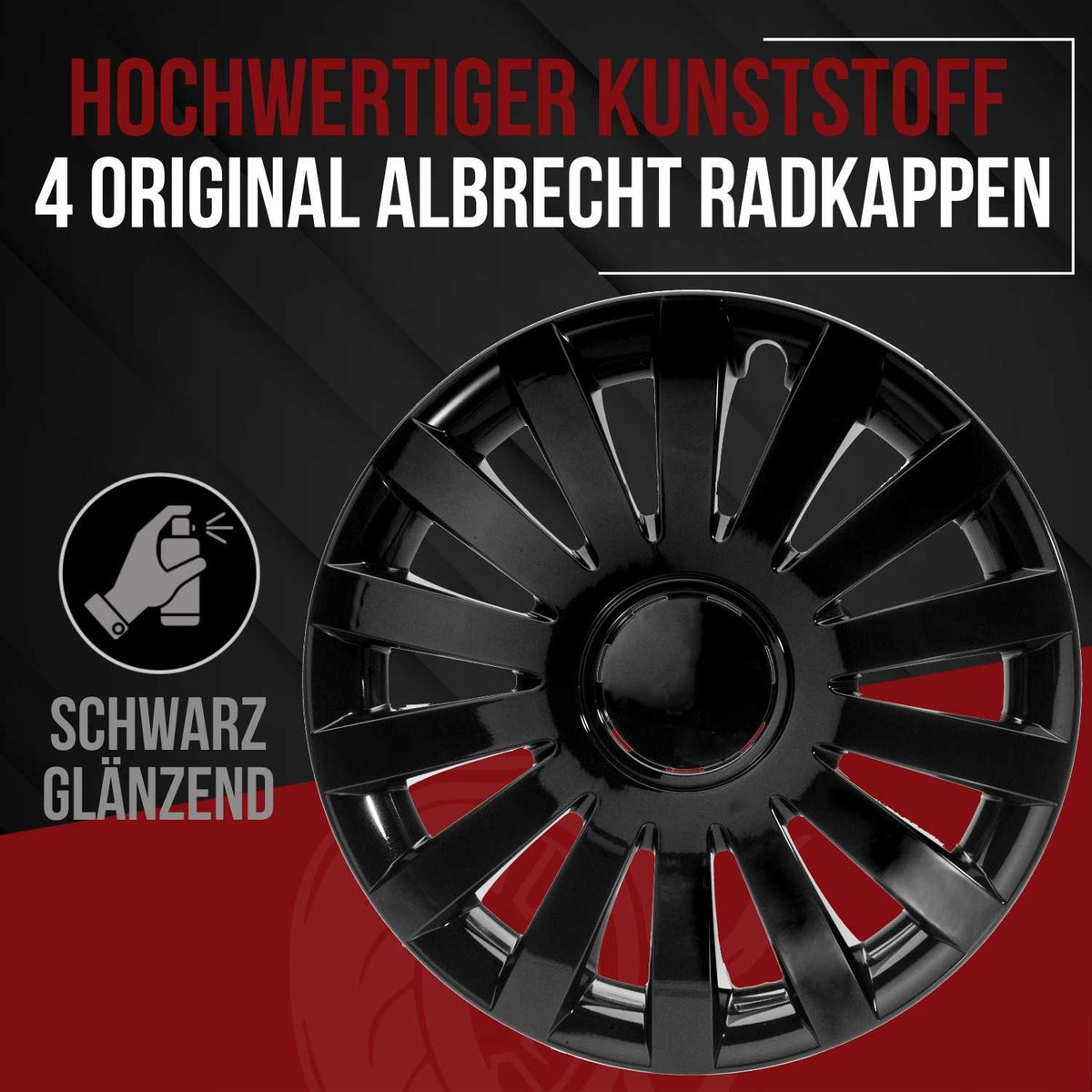 Albrecht Wind Radkappen – 13–17 Zoll, 4er-Set