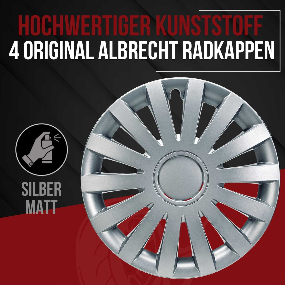 Albrecht Wind Radkappen – 13–17 Zoll, 4er-Set